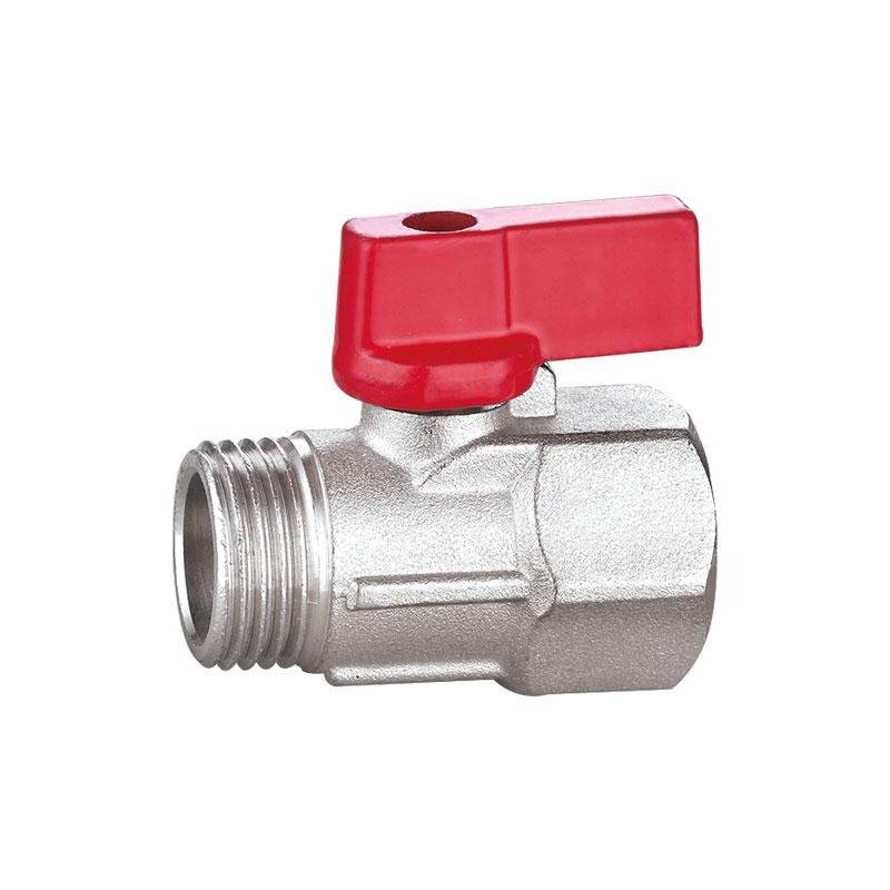 Van nhỏ đầy đủ bằng đồng thau có tay cầm bằng nhựa AMT-2027