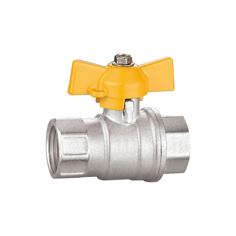 FF ren đồng thau mạ niken van bi đầy đủ AMT-2052
