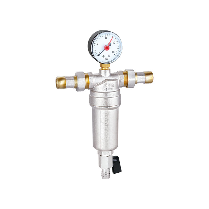 Bình nước bằng đồng thau Bộ lọc với áp kế cho nước lạnh AMT-3021