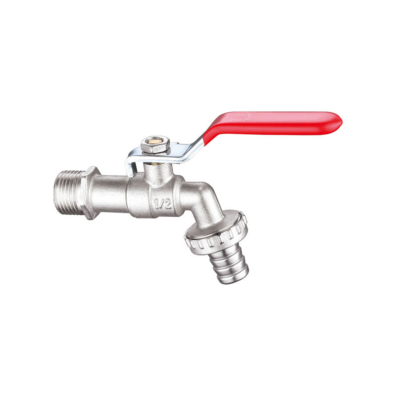 Vòi nước sân vườn thân đồng màu chrome AMT-7003