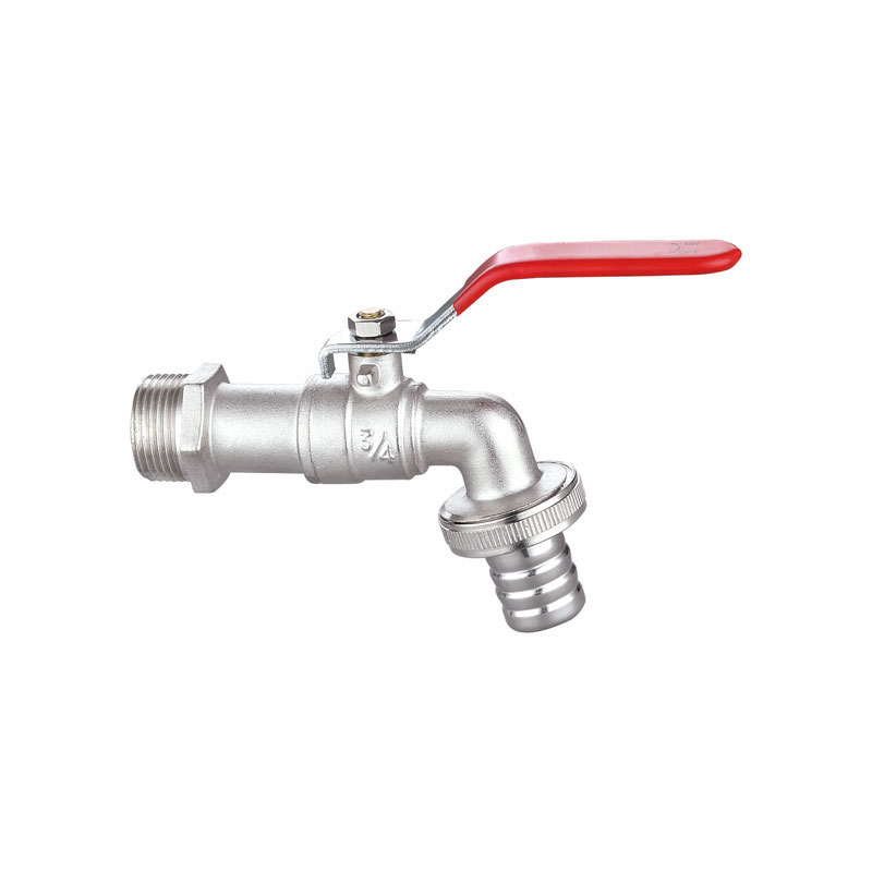 Vòi nước sân vườn thân đồng màu chrome AMT-7003