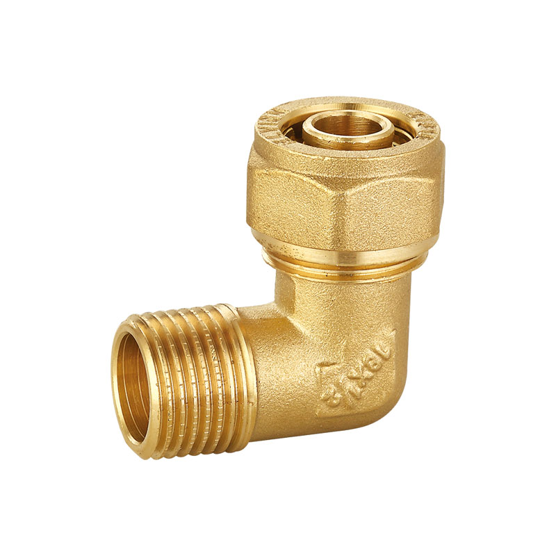 Bán nóng Phụ kiện đồng thau nén 90 độ khuỷu tay AMT-1305